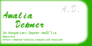 amalia depner business card